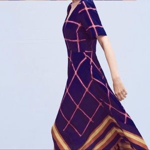 HD in Paris windowpane midi dress, worn once!